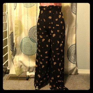 Flowy sunflower pants